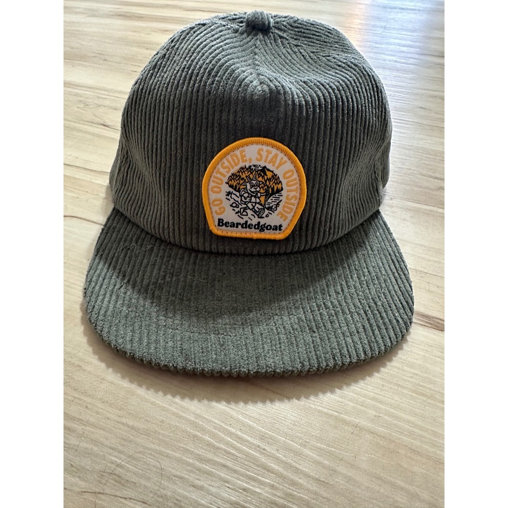 Bearded Goat Moor Corduroy Patch Hat Adjustable SnapBack
